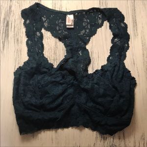 NWOT Teal Lace Brallette
